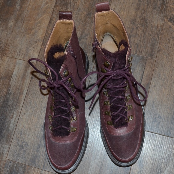 NEW -Lucky Brand Maroon Boot - Picture 9 of 10
